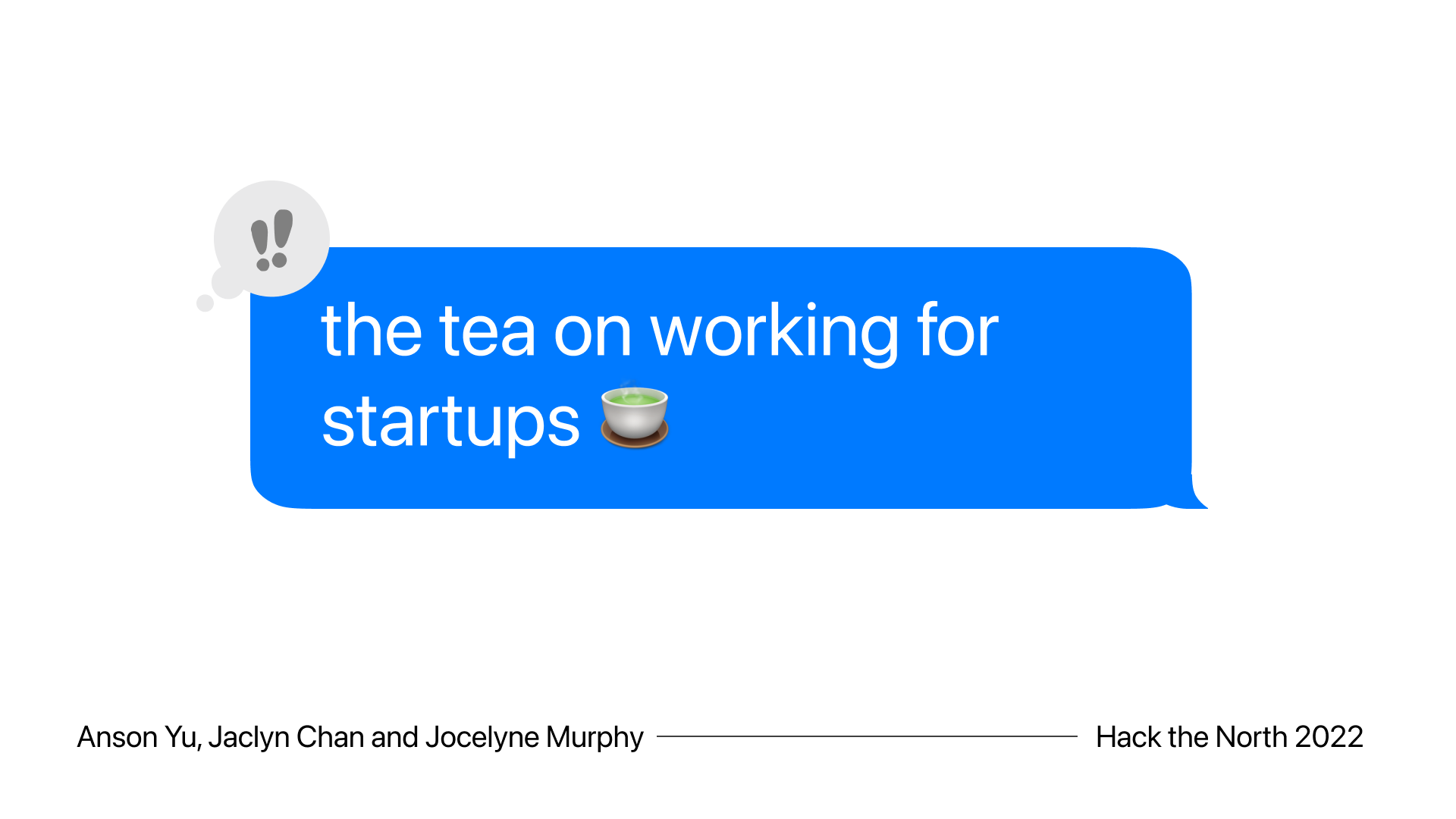 The Tea on Working for Startups